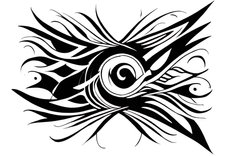 balance mixed tattoo design idea