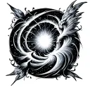 Supernovae tattoo design idea