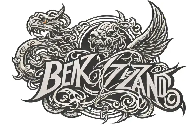 Ben Z Band logo tattoo design idea