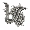 17 NUMBER tattoo design idea