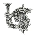 17 NUMBER tattoo design idea