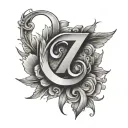 17 NUMBER tattoo design idea