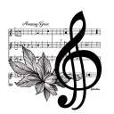 amazing grace sheet music notes tattoo design idea