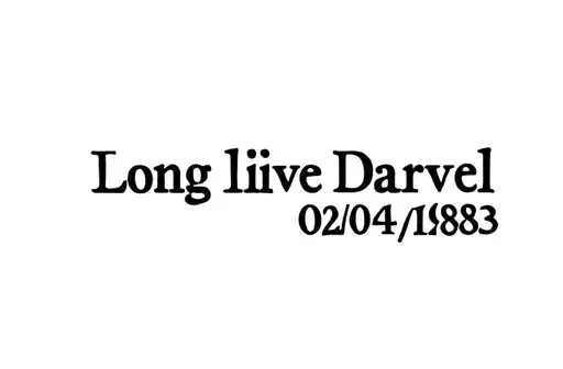 "Long Live Darvell 02/04/1983" tattoo design idea