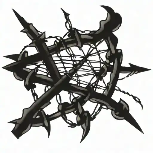 2006 barbed wire tattoo design idea