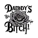 lower back tattoo daddy's bitch tattoo design idea