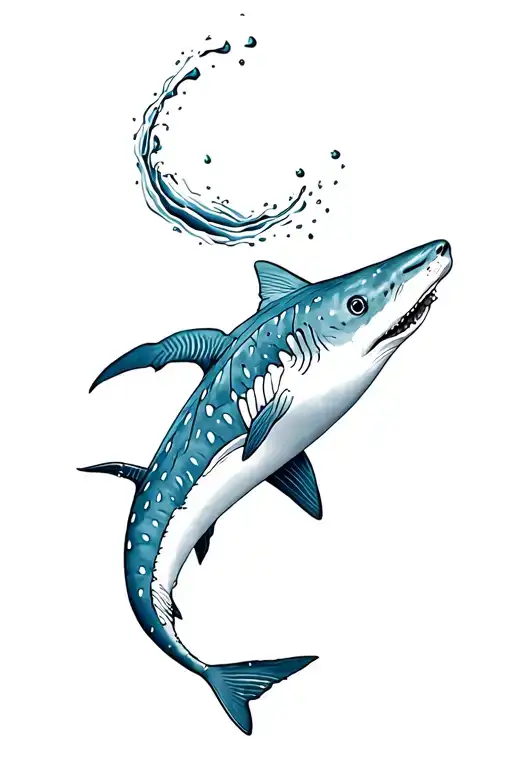 whale sharks and sea theme back spine tattoo fine line  tattoo design idea