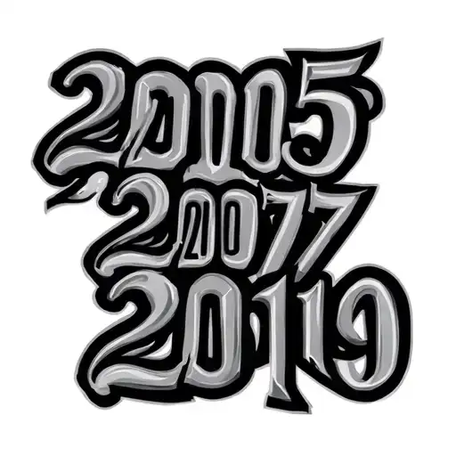 "2005 2007 2009 2010 2012" important dates tattoo design idea