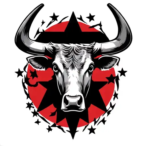 steer head 3 stars nashville tattoo design idea