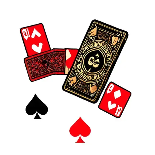Gambling your life tattoo design idea