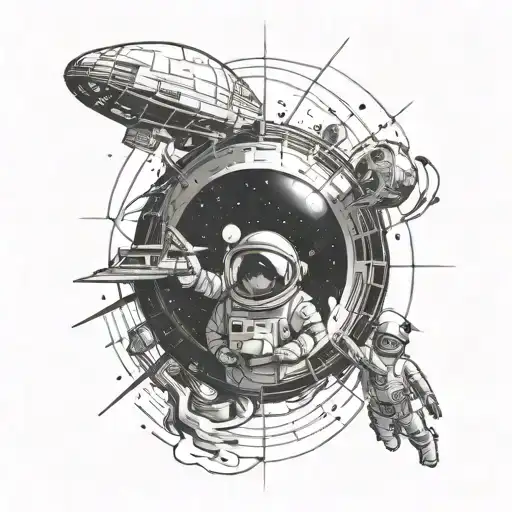 interstellar movie tattoo design idea