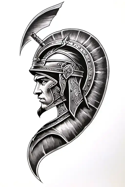 gladiator movie inspired tattoo tattoo design idea