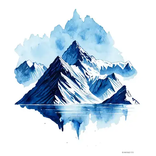 everest base camp tattoo design idea