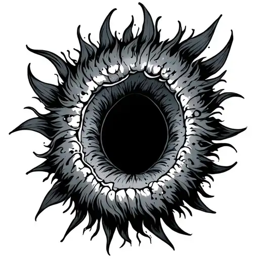 Butthole tattoo design idea