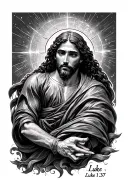 luke 1:37 tattoo design idea