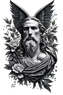 luke 1:37 tattoo design idea