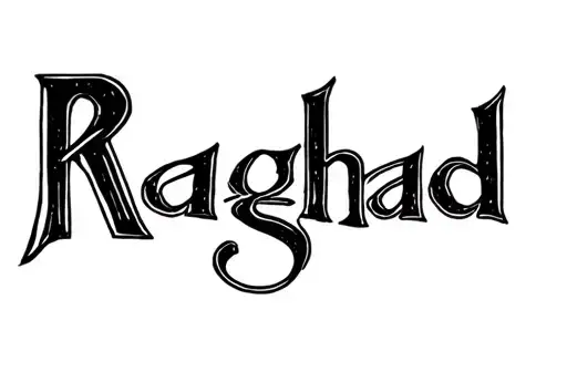 "Raghad" tattoo design idea