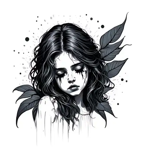 Depression tattoo design idea