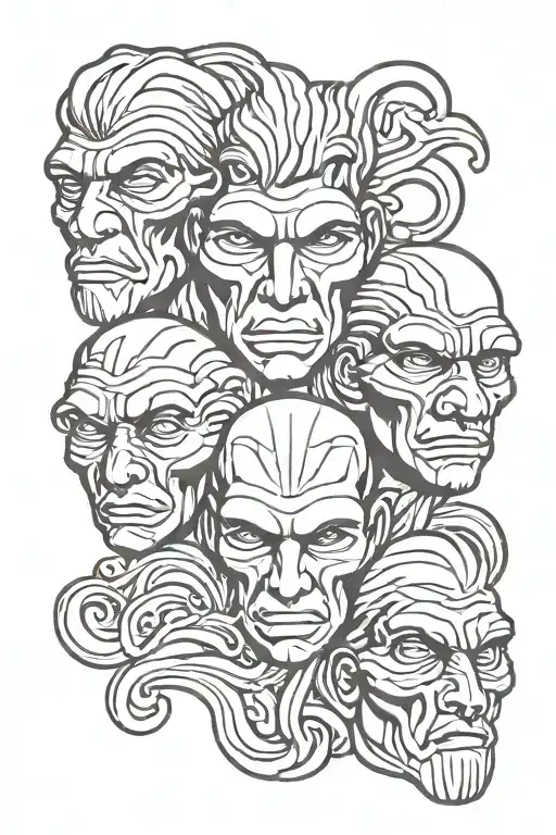 see no evil hear no evil speak no evil tattoo design idea