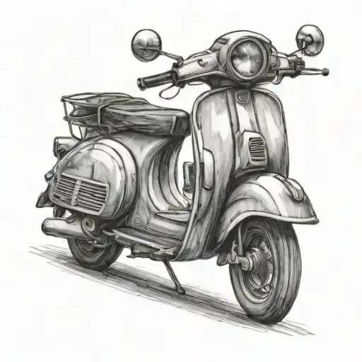 scooter tattoo design idea