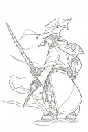 red mage final fantasy scene tattoo design idea