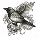 infinity symbol robin michelle tattoo design idea