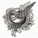 infinity symbol robin michelle tattoo design idea