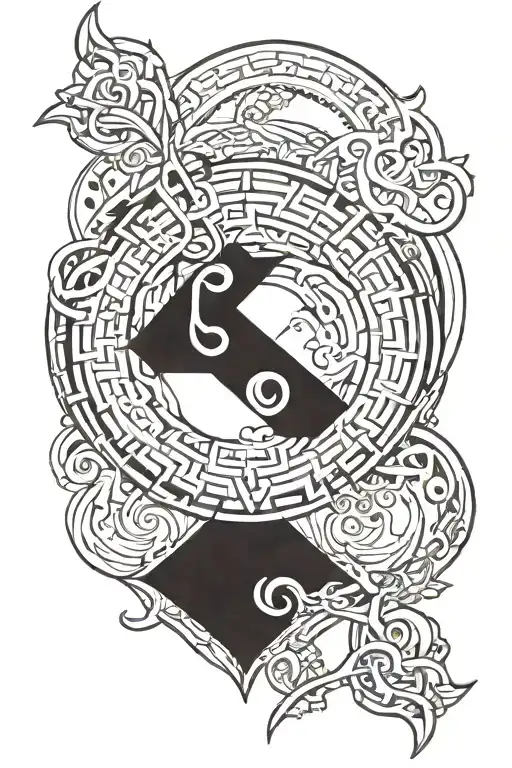 sigma symbol tattoo design idea