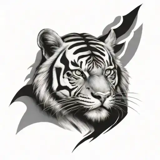 thunder tiger tattoo design idea