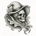 sheet ghost tattoo design idea