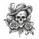 sheet ghost tattoo design idea