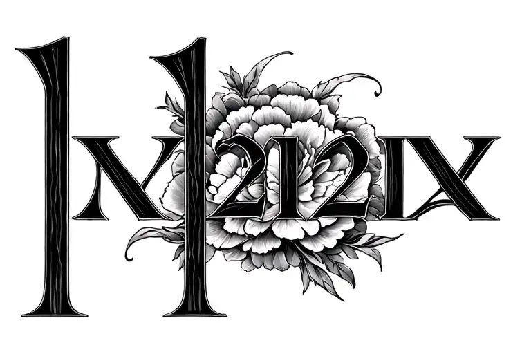 1 1 2022 Roman numeral tattoo tattoo design idea