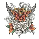 word SILK tattoo design idea