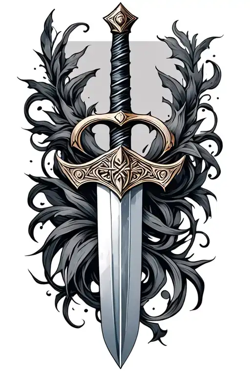 Sword tattoo design idea