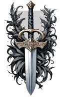 Sword tattoo design idea