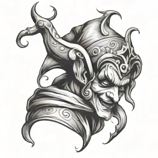 Jester tattoo design idea