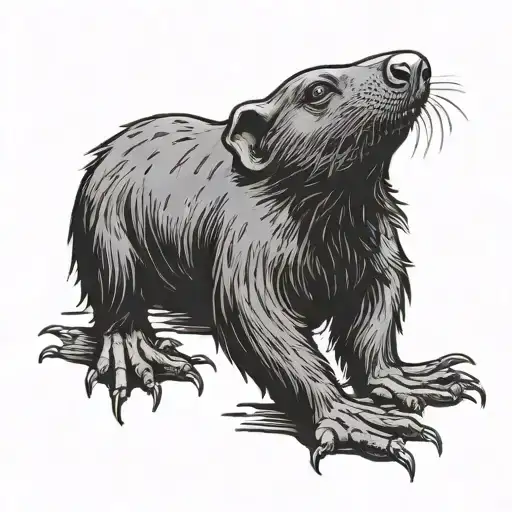 Mole tattoo design idea