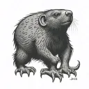 Mole tattoo design idea