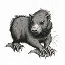 Mole tattoo design idea