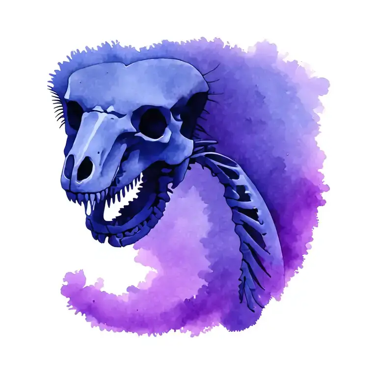 anteater skeleton tattoo design idea