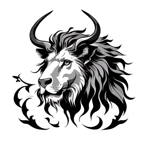 leo zodiac taurus zodiac libra zodiac sign intertwined tattoo design idea