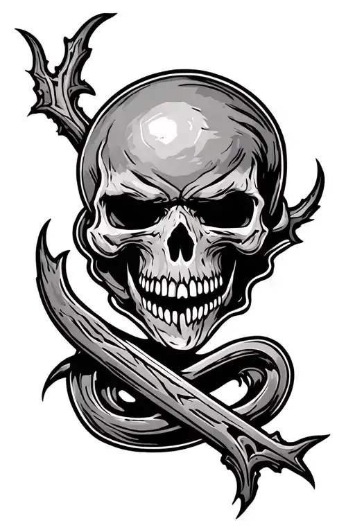 stalker or hunter's mark to celebrate stalking and assault survival  tattoo design idea