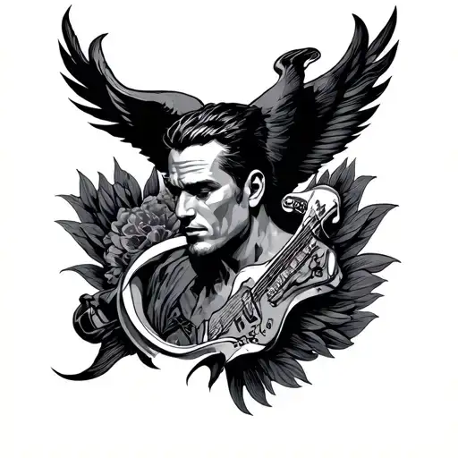 man made success started from nothing tattoo design idea