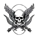 Three Percenter tattoo design idea