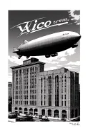 Alico building in Waco with the world is yours blimp flying over it tattoo design idea