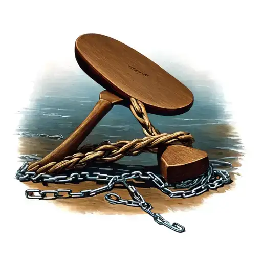 outlines of spanking paddles whips chains floggers tattoo design idea