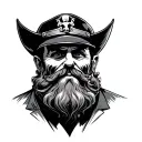 captain spaulding bright colors tattoo design idea