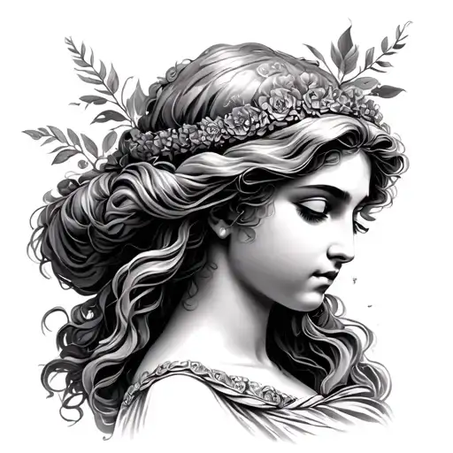 Aphrodite Goddess tattoo design idea