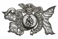semper fi inspired tattoo tattoo design idea