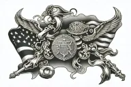 semper fi inspired tattoo tattoo design idea